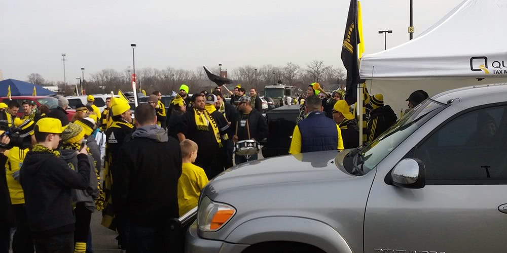 Tailgating for the 2015 MLS Cup Final in Columbus.