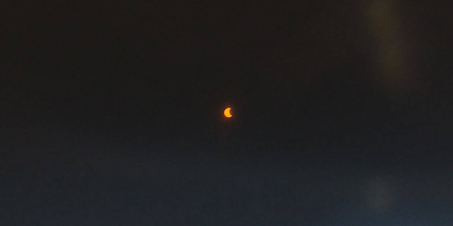 A Nearly Full Solar Eclipse in Athens, Ohio